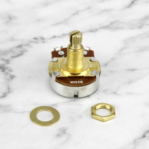 2x Bajo para Guitarra B250K Potenciómetro Bote Largo de Cobre Tamaño Completo Cónica Lineal - Imagen 9 de 16