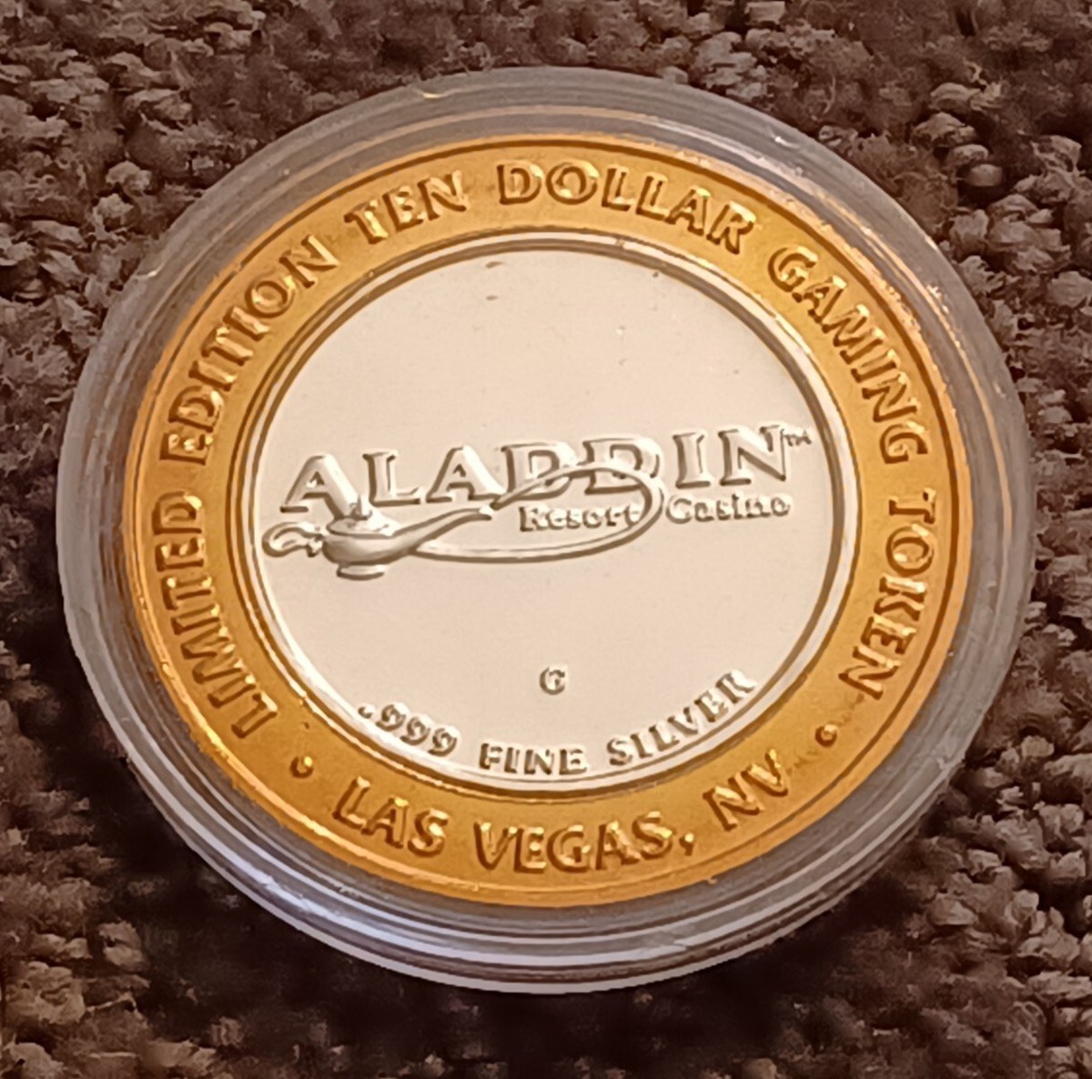 999純銀 ラスベガス コレクショントークン　アラジン $10 Aladdin Arabian Nights Las Vegas, NV .999 Silver Casino