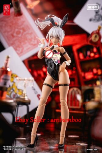 Snail Shell 1/12 Aileen Black Rabbit Girl Action Figures Model WF2024 Limited - Picture 4 of 7