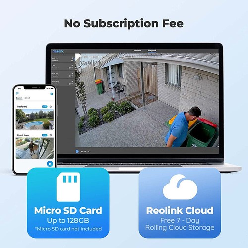 4G/WIFI Solar Battery Powered Security Camera 4K HD IP Cam PIR Motion Detection - Picture 14 of 28