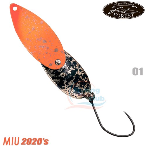 Forest MIU 2020 Limited 2.8 g 28 mm Area Trout Spoon Assorted Colors - Picture 3 of 12