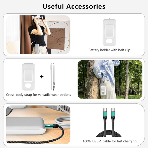 Kit Di Custodie Da Viaggio per Apple Vision Pro, Custodia Portatile VR per Il Se - Foto 6 di 12