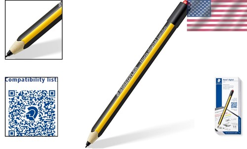 Stylish Yellow-Black Jumbo EMR Stylus with Soft Eraser for Tablets & Notebooks - 第 2/11 張圖片