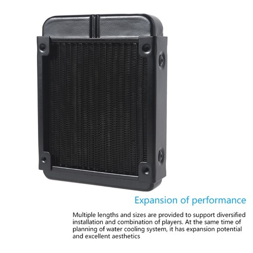 Aluminum Radiator CPU Water Cooling Heat Exchanger with 1/4 inch Thread 18 Tubes - Afbeelding 7 van 8