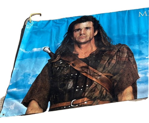 1995 Braveheart Vinyl Movie Banner Mel Gibson 10ft x 47" Mancave poster Scotland - Picture 2 of 3