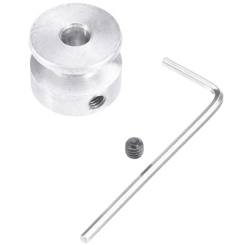 4 ~ 10 mm Riemenscheibe 20 mm Aluminiumlegierung Einrillenrad Motorriemen Antriebsrad