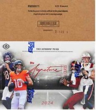 2024 Topps Signature Class Football Hobby 6 Box Factory Sealed Case