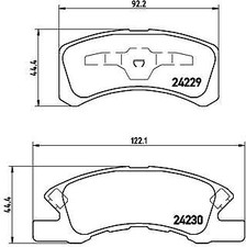 BREMBO P 16 011 Bremsbelagsatz, Scheibenbremse für DAIHATSU MITSUBISHI