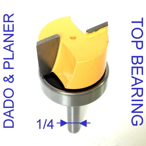 1 pz 1/4"" Shank 1-1/8"" diapositiva." con punta modello cuscinetto superiore Dado & Planer GSA - Foto 5 di 12