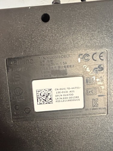 Dell Y-u0003-del5 U473d USB Multimedia-Tastatur - Bild 3 von 6