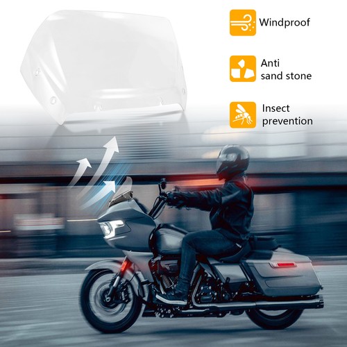 Parabrisas divisor de viento transparente para Harley Road Glide FLTRX 2024 - Imagen 2 de 7