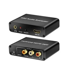 HDMI ARC Audio Extractor Digital DAC to RCA Coax SPDIF 3.5mm Converter Adapter J