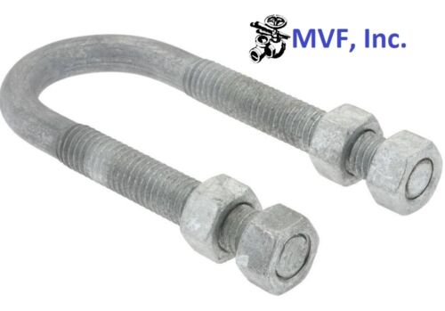 1-1/2" Nominal x 3/8" U-Bolt Long Tangent Hot Dipped Galvanized (4) Nuts Fig 137 - Picture 2 of 4