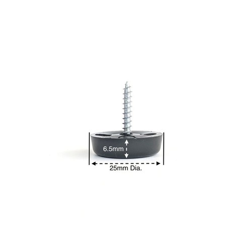 Furniture Glides - Screw On Floor Protectors - Black - Made in Germany - Picture 8 of 14