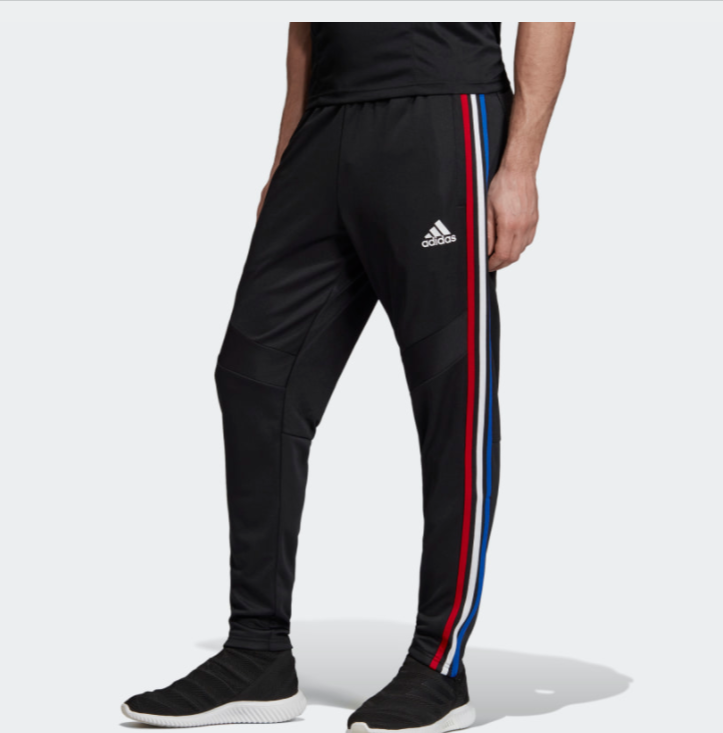 USA Adidas Tiro 19 Soccer Pants, Black/Red/White/Blue, AMERICANA