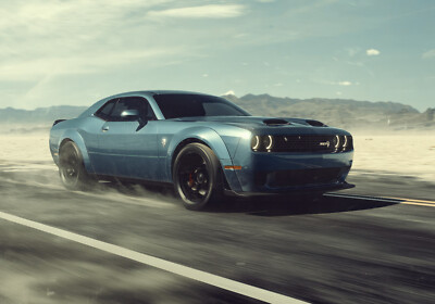 Großes A3 Dodge Hellcat Poster (brandneu)