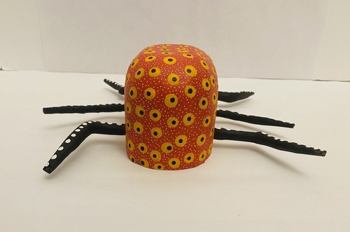 Wooden Folk Art 12” Wooden Bug Blanca Gomez Mexico Beautifully Painted Bug J A15 - Picture 4 of 7