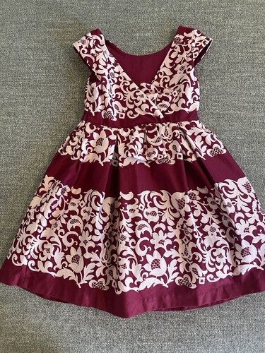 Janie And Jack Girls Lace Print Dress GIRL's Size 3 - Picture 1 of 7