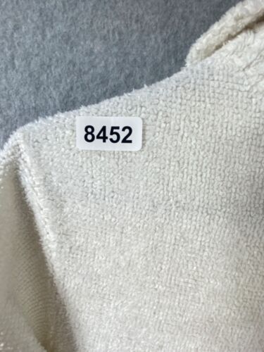 Accappatoio donna Mark Travers ciniglia XS bianco lungo Supertex Australia zip davanti - Foto 7 di 7