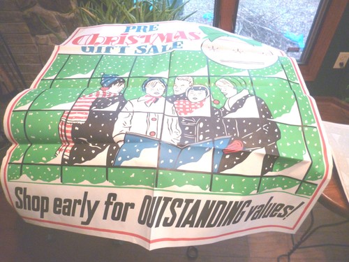 Very Rare SENTRY HARDWARE 26 2-sided Holiday Posters w/2 Holiday Ads Orig. Box - Picture 7 of 11
