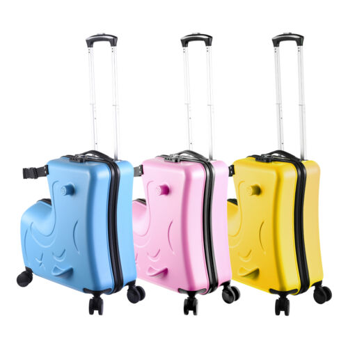 20"/24" Rolling Kids Ride-on Suitcase Zipper Kid's Luggage Kid's Scooter Luggage