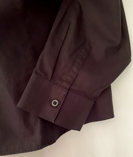 CHiCO'S ๐ธ taglia XL 3 nero antirughe 100% cotone camicia top blusa CaSuAL - Foto 6 di 6