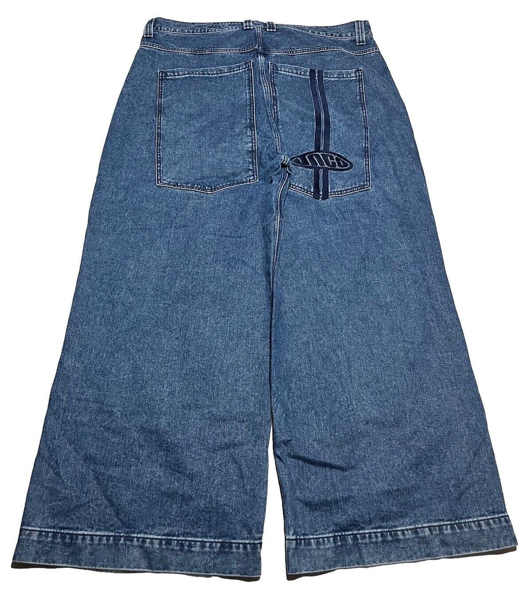 NEW Jnco Jeans Wide Load Jeans 44W 30L 30”Blue Denim Baggy