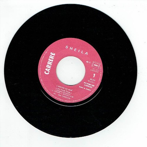 Sheila Vinyl 45 RPM 7" L'Arche De Noe - Une Fille Pas Une Femme - Carrere 49273 - Picture 2 of 3
