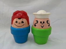 Playskool Pilot Sailor Boy Man Figure Toy 3 Inch Lot