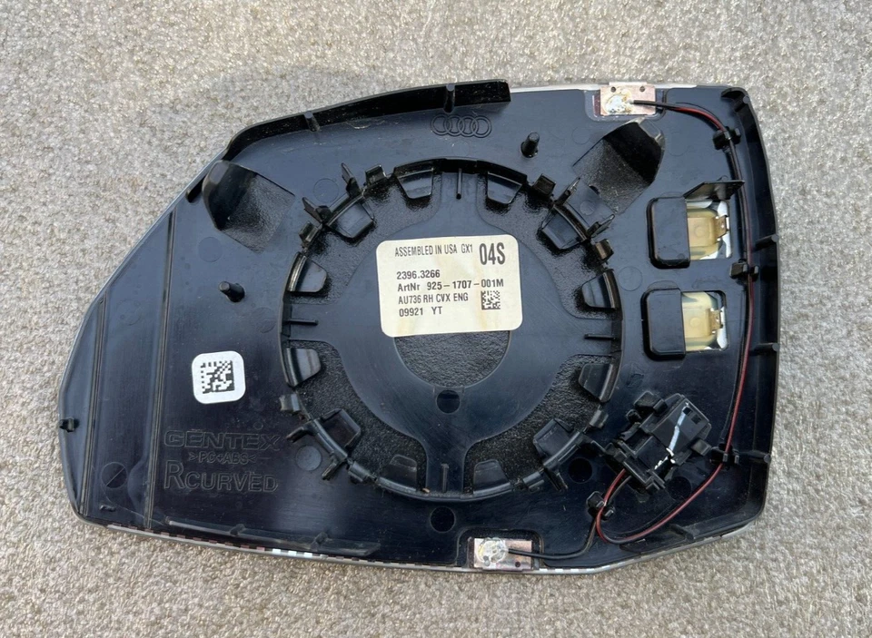17-25 OEM Audi Q5 SQ5 Q7 RIGHT SIDE VIEW MIRROR WIDE ANGLE GLASS AUTO DIM HEATED - Изображение 3 из 4