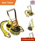 Heavy Duty Ratchet Tie Down 2in x 27ft 10000lb Break Strength Cargo Straps