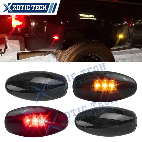 For Chevy Silverado GMC Sierra 01-2014 Dually Smoke LED Side Fender Marker Light - Picture 15 of 18