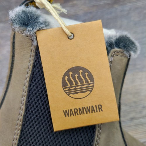 DR MARTENS Leonore Faux Fur-Lined Suede & Nubuck Leather Boots SZ 6 Nickel Grey - Picture 12 of 14
