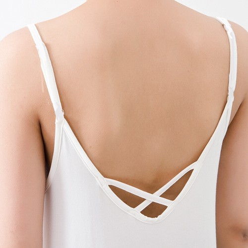 Women Spaghetti Strap Cami Tank Tunic Dress Plain Sleeveless Swing Dress Plus - Picture 11 of 24
