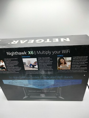 NETGEAR Nighthawk X6 AC3000 Tri-band WiFi Gigabit Router - Picture 4 of 6