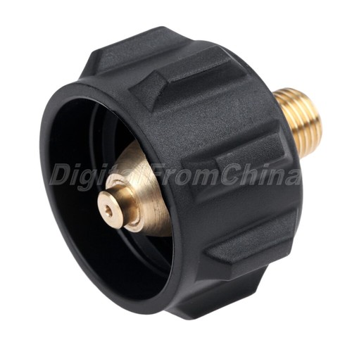 Solid Brass QCC1 Propane Adapter Gas Regulator Valve Parts 1/4" Male Pipe Thread - Picture 5 of 12