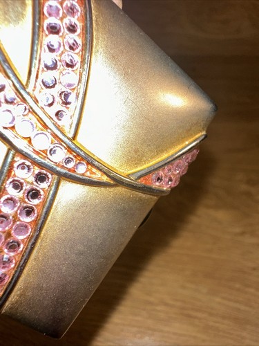 Estee Lauder Lucidity Pink Ribbon Breast Cancer Compact W/ Pink Rhinestones - Picture 4 of 11