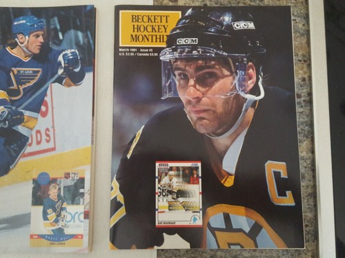 BECKETT HOCKEY CARD numeri mensili # 1, 2 e 5. Gretzky, scafo e bourque su copertine - Foto 4 di 4