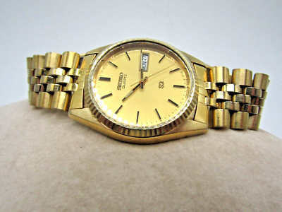Vintage Gents Seiko SQ 5Y23-8A60 Presidential Date Adjust Vintage Gents Seiko SQ 5Y23-8A60 Presidential Date Adjust