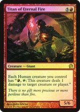 MTG FOIL Titan of Eternal Fire  - Theros #144