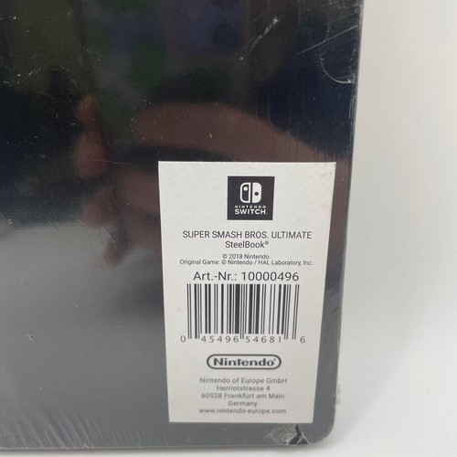 Super Smash Bros Nintendo Switch STEEL BOOK CASE- NO GAME INCLUDED - TORN WRAP - Picture 3 of 3