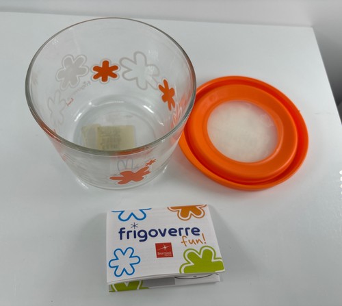 Bormioli Rocio / Spaß! Glas Vorratsdose / Italien / Orange Blumen - Bild 6 von 6