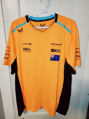 Castore Oscar Platten McLaren Formel 1 Renntrikot Herren Größe 2XL Neu