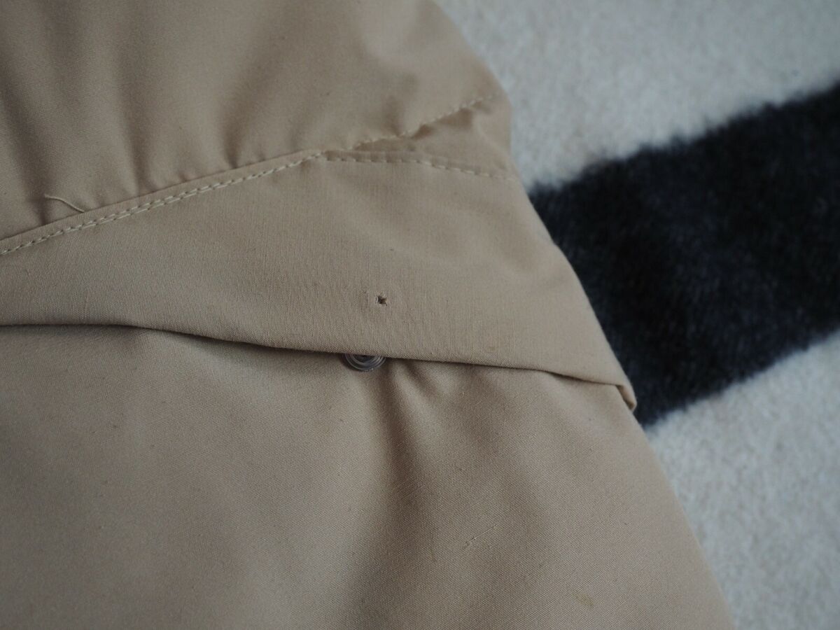 VTG 70s JC Penney Beige Tan Retro Rust Red Down Snap Puffer VTG 70s JC Penney Beige Tan Retro Rust Red Down Snap Puffer