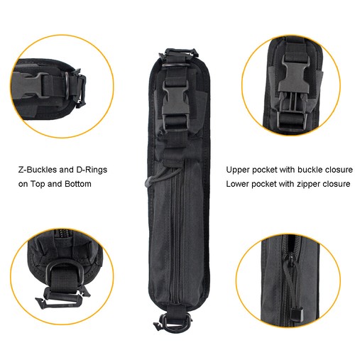 Tactical MOLLE Accessory Bag Backpack Shoulder Strap Attachment Tools EDC Pouch - Picture 9 of 14