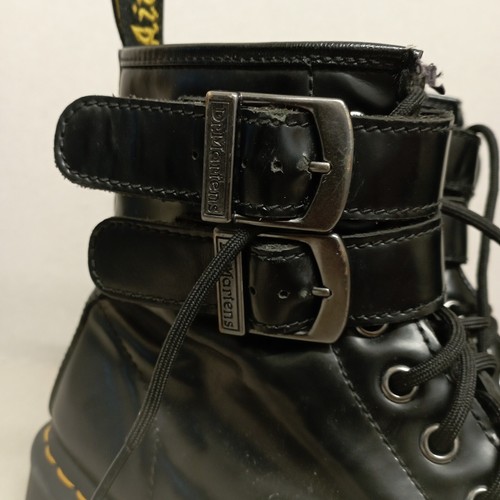 DR MARTENS 1460 ALT WOMEN'S LEATHER COMBAT PLATFORM BOOTS BLACK UK5 EU38 - Picture 3 of 8