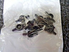 Tee Plastic Thumb Screw 1" Head Diam x 1/4" Head Height, 10 PK, (RG)