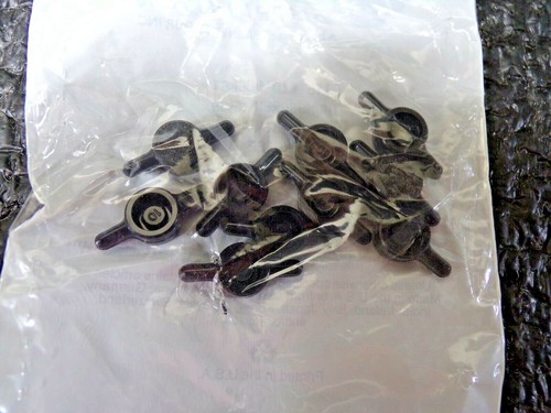 T-Stück Kunststoff Rändelschraube 1" Kopfdurchmesser x 1/4" Kopfhöhe, 10 Stück, (RG) - Bild 1 von 3