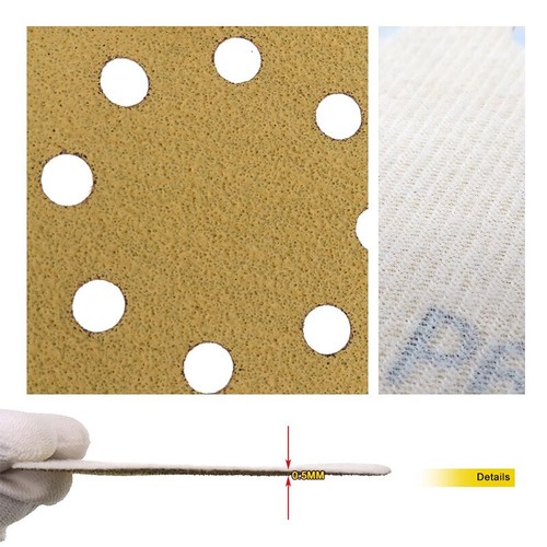 5 Inch 125mm Round Dry Sanding Discs 60-1000 Grit Hook & Loop Sandpaper 8 Hole - Picture 3 of 25
