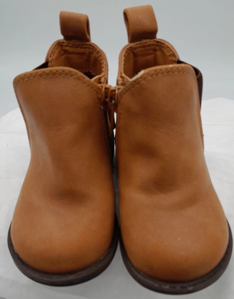 Botas de cuero marrón unisex niño talla 3 Foto 3 de 4